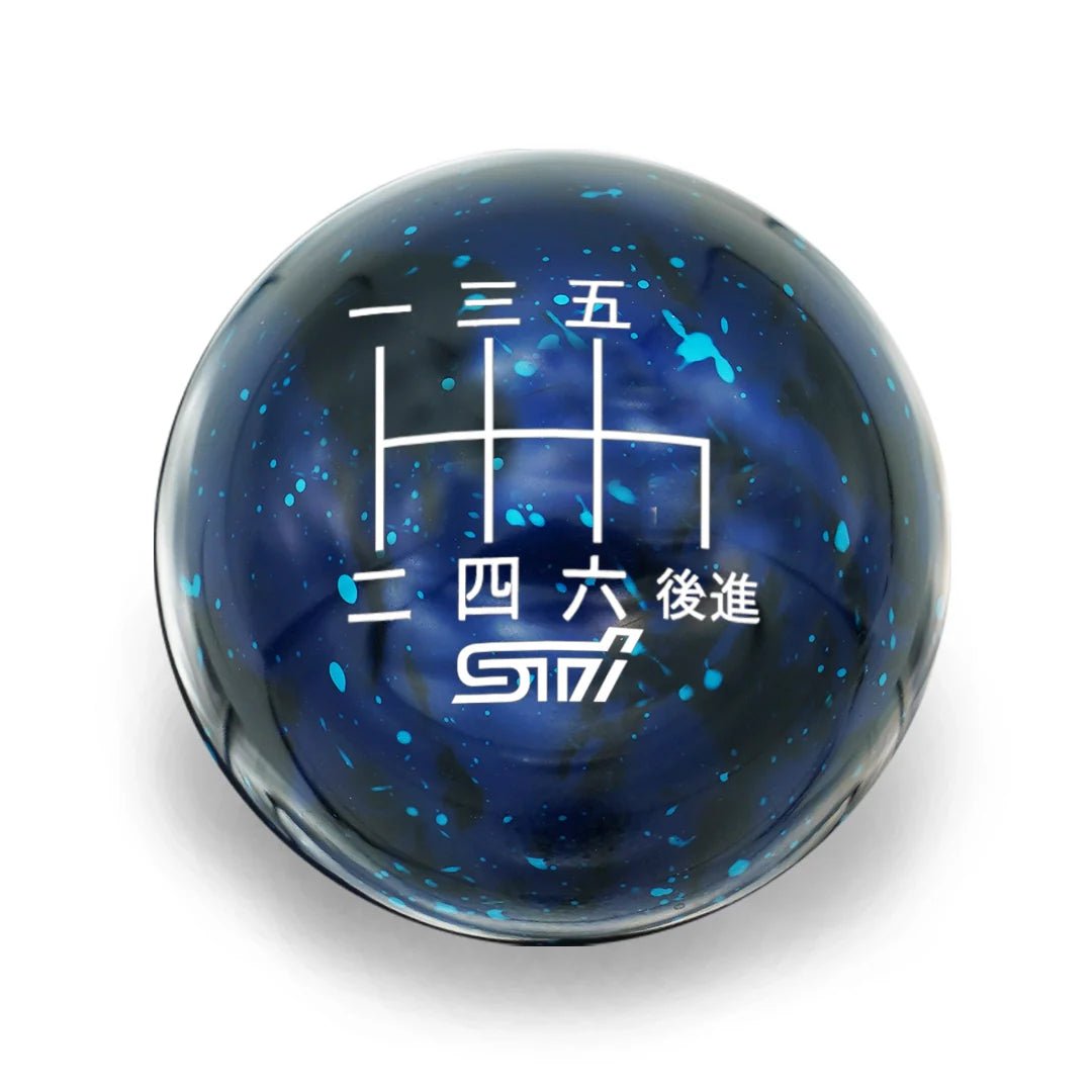 Billetworkz Cosmic Space Shift Knob - 6 Speed STI Japanese Engraving - Subaru STI - 1