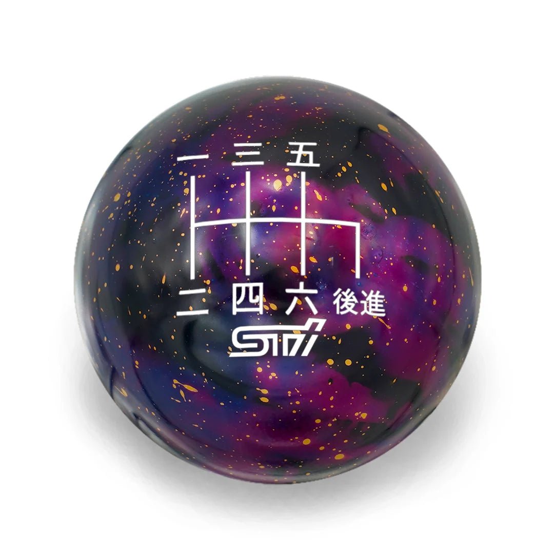 Billetworkz Cosmic Space Shift Knob - 6 Speed STI Japanese Engraving - Subaru STI - 21