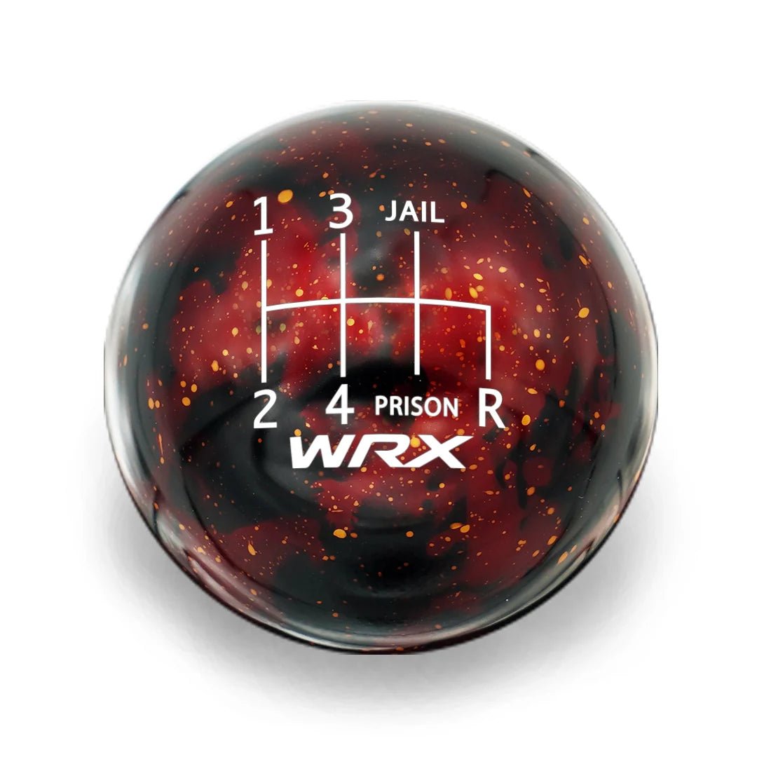 Billetworkz Cosmic Space Shift Knob - 6 Speed WRX Jail - Prison Engraving - Subaru WRX 2015 - 2025 - 1