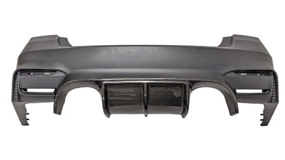 Innovative Motorsports BMW F30 M3 Style Rear Bumper V-Style Carbon Fiber Diffuser