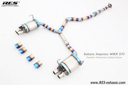 RES X JDMuscle 15-21 WRX/STI Valvetronic Catback Exhaust MT & CVT