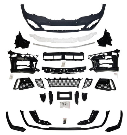 Parachoques delantero BMW G20 M-Performance estilo PRE-LCI 2019-2022 de Innovative Motorsports con orificios 4PDC 