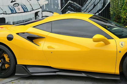 Carbonado MSY Style Autoclave Carbon Fiber Side Skirts | 2019-2024 Ferrari F8