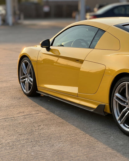 K2 Industries Audi R8 V8 / V10 / GT Carbon Fiber Side Skirts 2017 - 2024