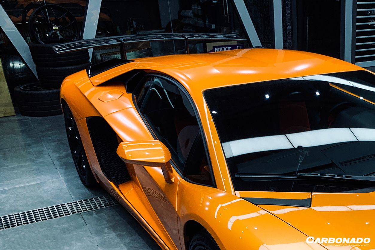 Carbonado 2011-2022 Lamborghini Aventador LP700 LP750 LP740 LP720 LP780 Coupe  Roadster SV Style Trunk Wing