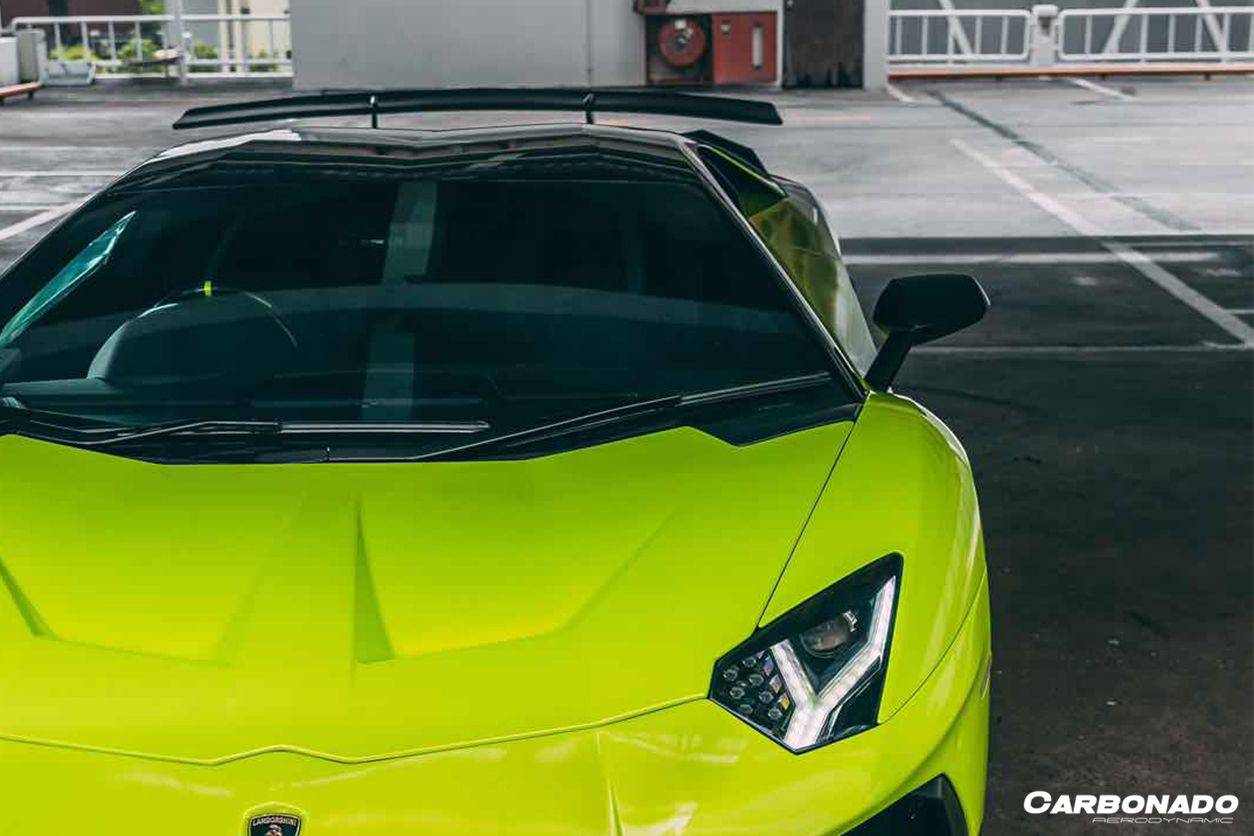 Carbonado 2011-2022 Lamborghini Aventador LP700 LP750 LP740 LP720 LP780 Coupe  Roadster SV Style Trunk Wing