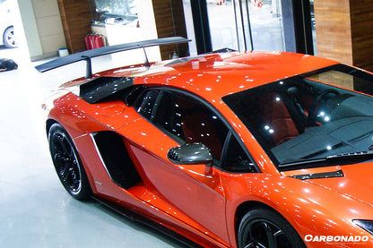 Carbonado 2011-2022 Lamborghini Aventador LP700 LP750 LP740 LP720 LP780 Coupe  Roadster SV Style Trunk Wing