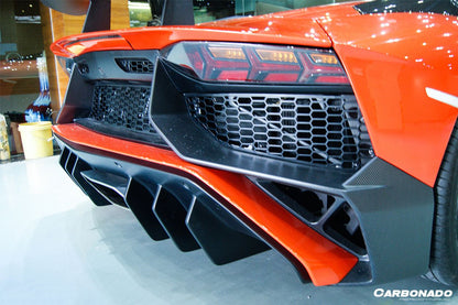 Carbonado 2011-2016 Lamborghini Aventador LP700 Coupe  Roadster SV Style Rear Bumper