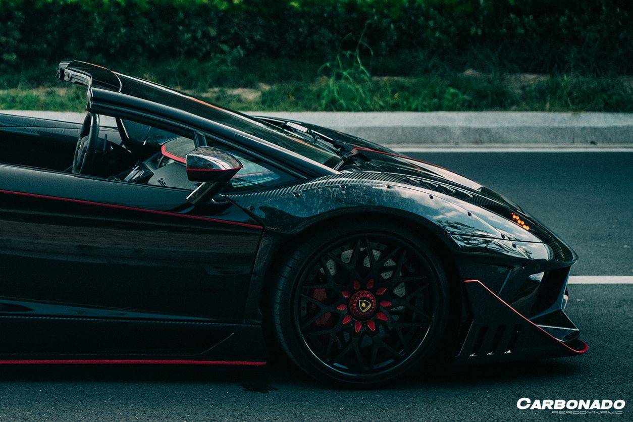 Reemplazo de cubierta de espejo de fibra de carbono seca estilo OEM para Lamborghini Aventador Carbonado 2011-2021 | LP700, LP720, LP750, Coupé, Roadster