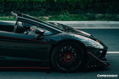 Reemplazo de cubierta de espejo de fibra de carbono seca estilo OEM para Lamborghini Aventador Carbonado 2011-2021 | LP700, LP720, LP750, Coupé, Roadster