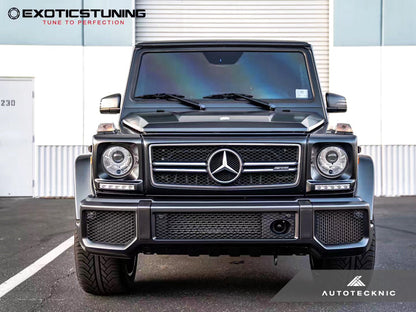 AutoTecknic Carbon Fiber Front Bumper Bull Bar Cover  - Mercedes-Benz W463 G-Class
