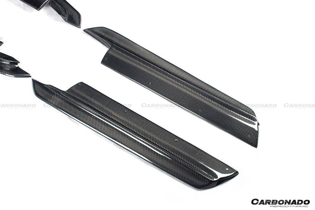 Carbonado 2017-2025 Porsche 718 Cayman Boxster AM Style Carbon Fiber Side Skirts