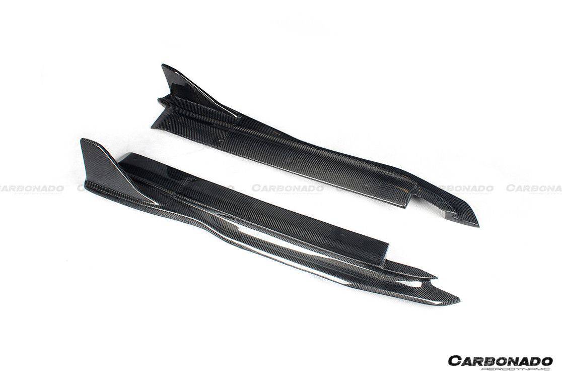 Carbonado 2017-2025 Porsche 718 Cayman Boxster AM Style Carbon Fiber Side Skirts