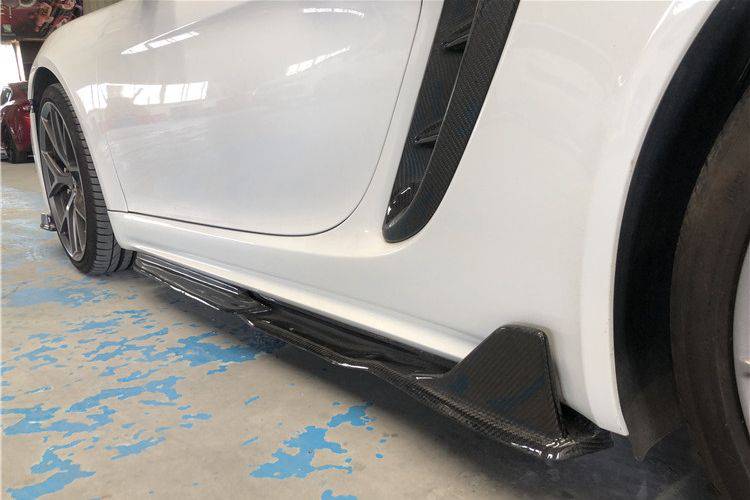 Carbonado 2017-2025 Porsche 718 Cayman Boxster AM Style Carbon Fiber Side Skirts