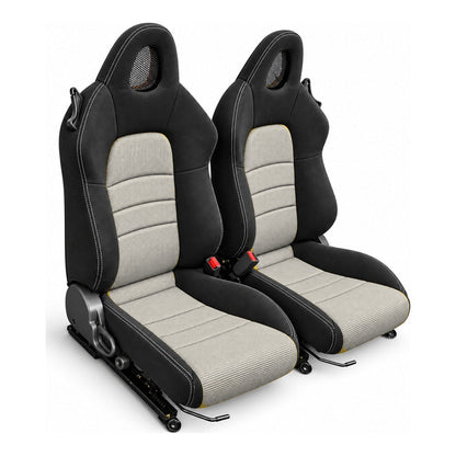 JDMuscle [00-05 S2000] OEM+ Custom Seats (JDM-S2K-SEAT#BSBSB)