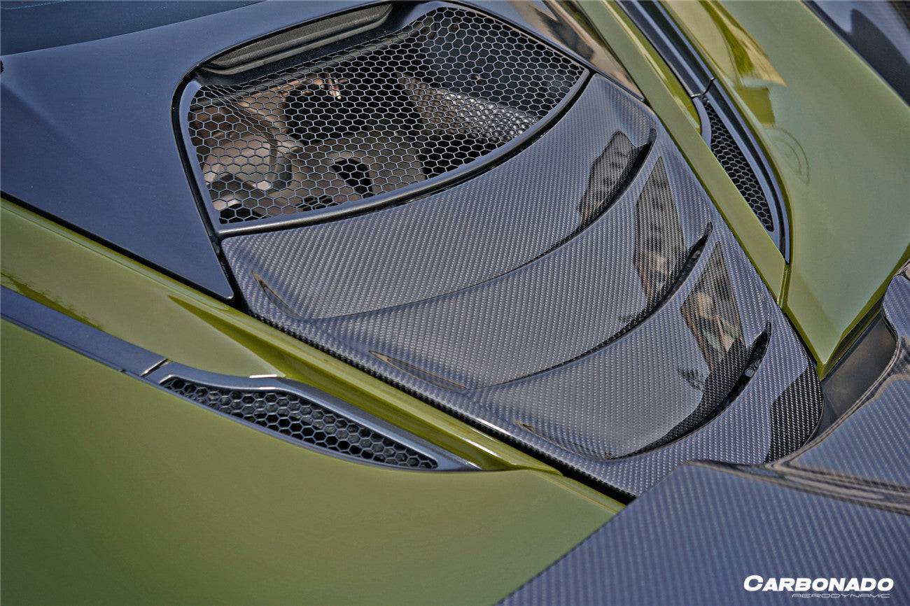 Reemplazo de cubierta de motor de fibra de carbono seca para McLaren 720S Coupé Carbonado 2017-2022 (solo para Spyder)