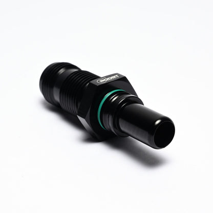 Quick Click Male Fitting to -AN Male Bulkhead (GA-QCMD04BK-B)