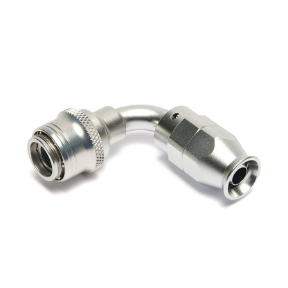 Quick Click Female PTFE Hose End -AN - 90° (SF-QCFP90D04-B)
