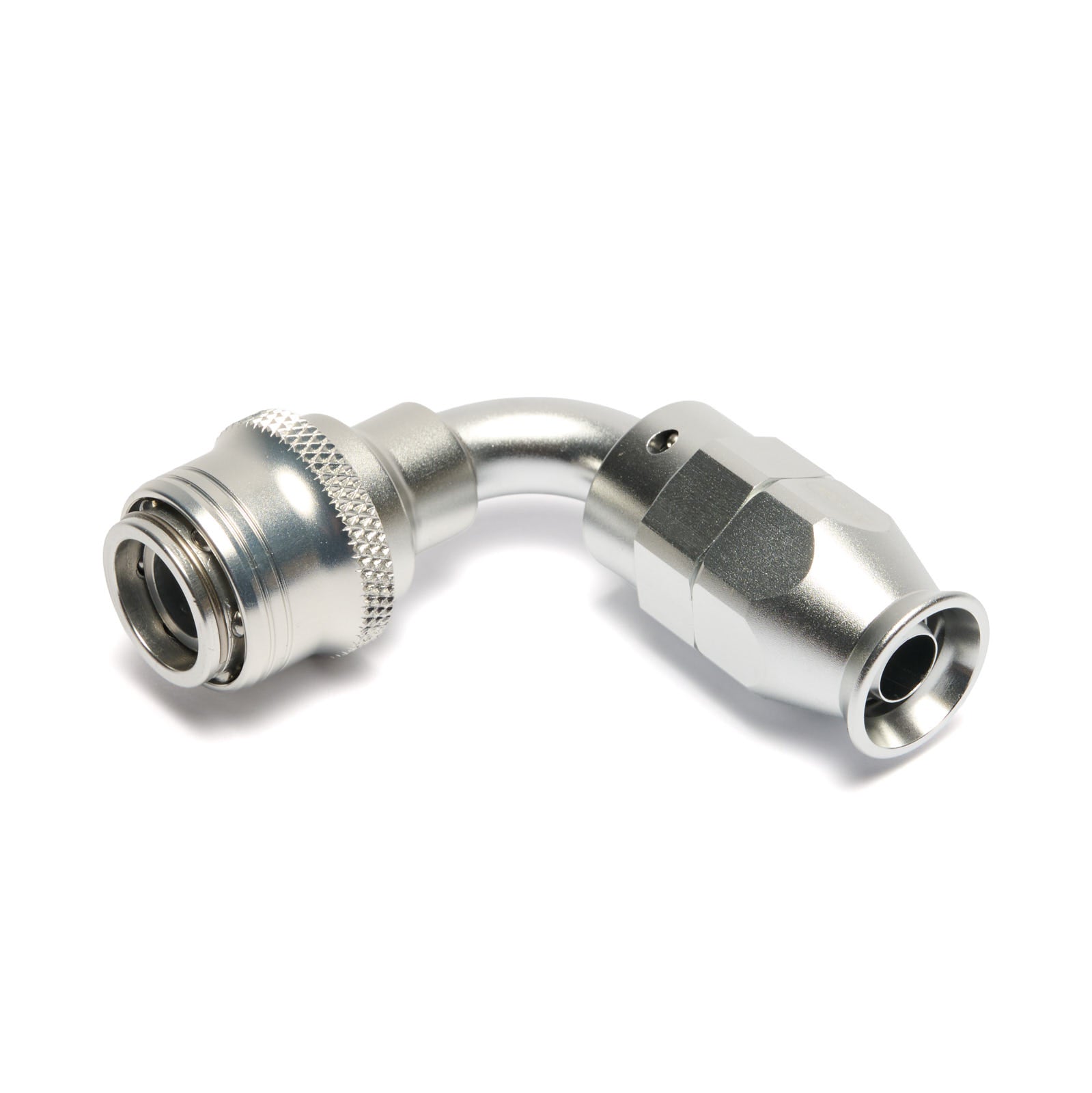 Quick Click Female PTFE Hose End -AN - 90° (SF-QCFP90D04-B)