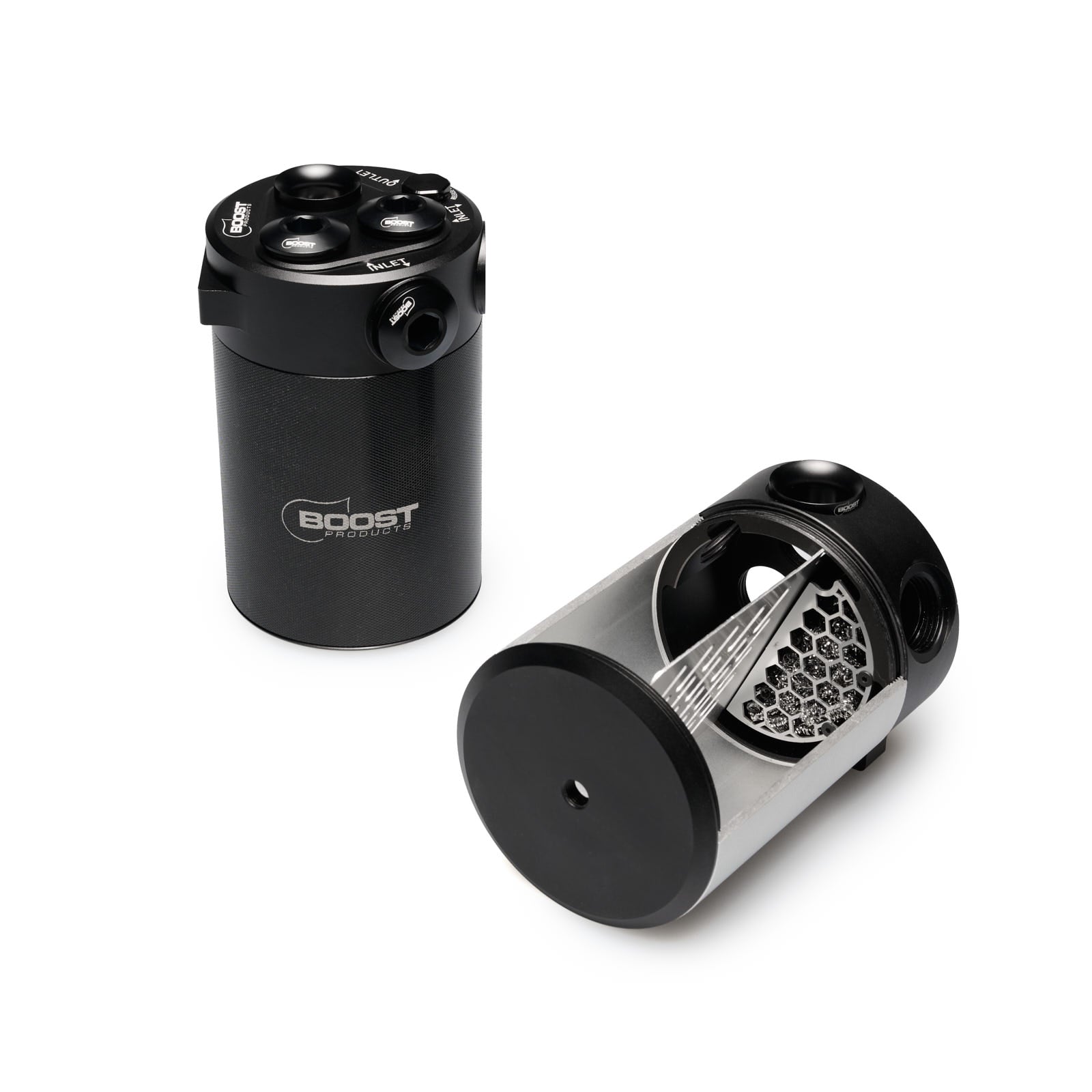 BOOST products High Performance Oil Catch Can Kit DCV800 - 12 AN (CC-OIL-02)