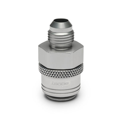BOOST products Quick Click Female Fitting -04 An to -04 AN Male - matte silver (GA-QCFD04F-S)