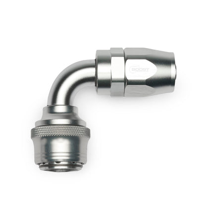 Quick Click Female Hose End -AN - 90° (SF-QCF90D04-B)