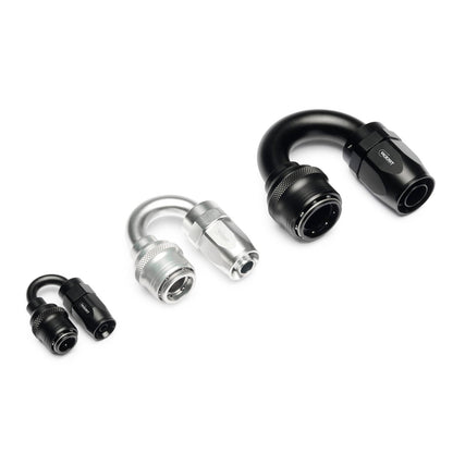 Quick Click Female Hose End -AN - 180° (SF-QCF18D04-B)