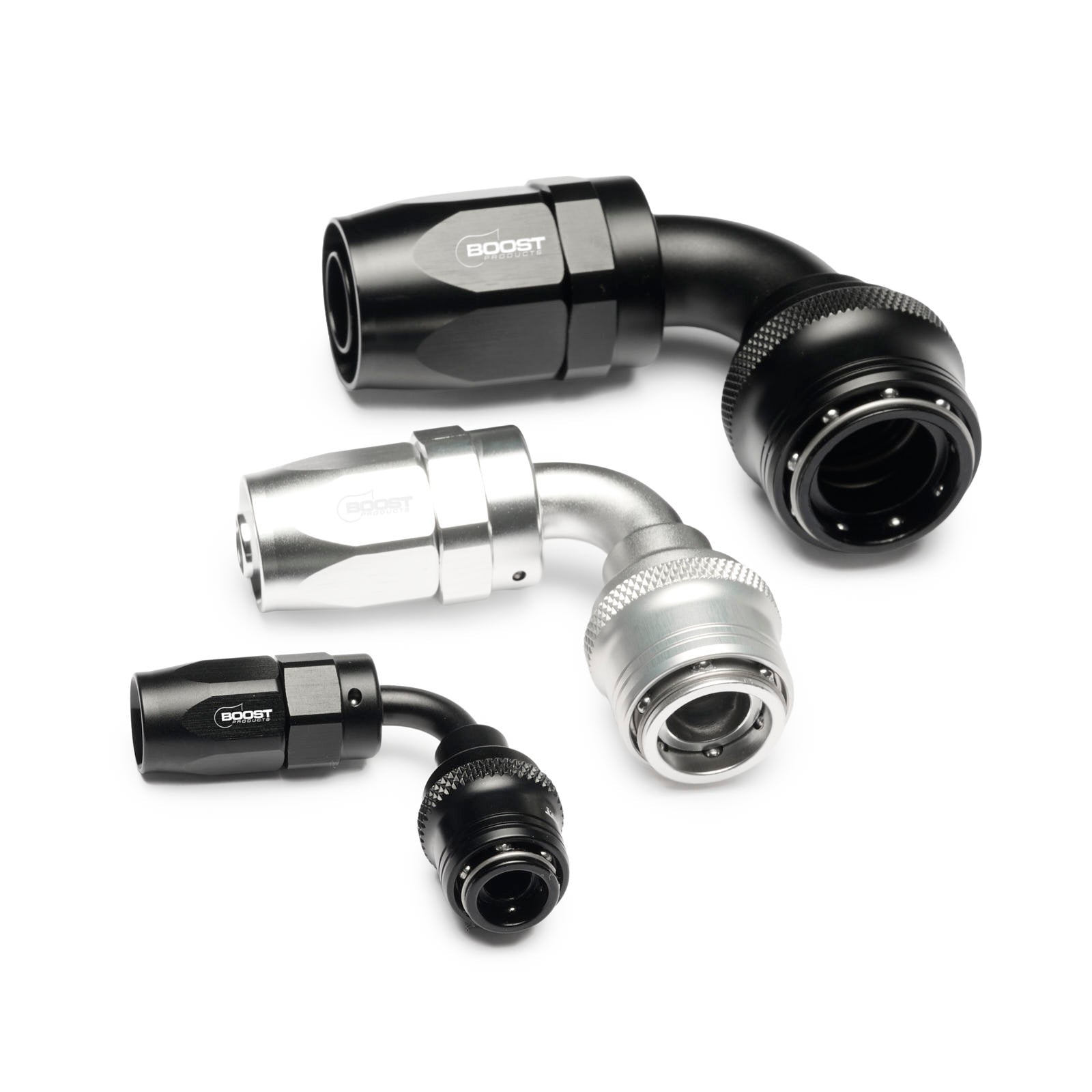 Quick Click Female Hose End -AN - 90° (SF-QCF90D04-B)