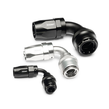 Quick Click Female Hose End -AN - 90° (SF-QCF90D04-B)