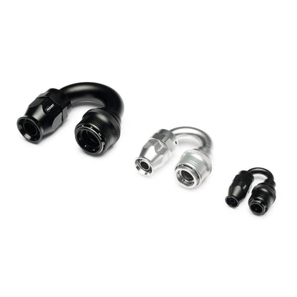 Quick Click Female PTFE Hose End -AN - 180° (SF-QCFP18D04-B)