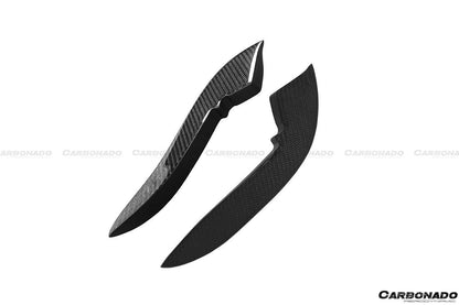 Carbonado 2017-2020 Audi RS3 8V.2 Sedan and Sportback BKSS Style Carbon Fiber Front Canards
