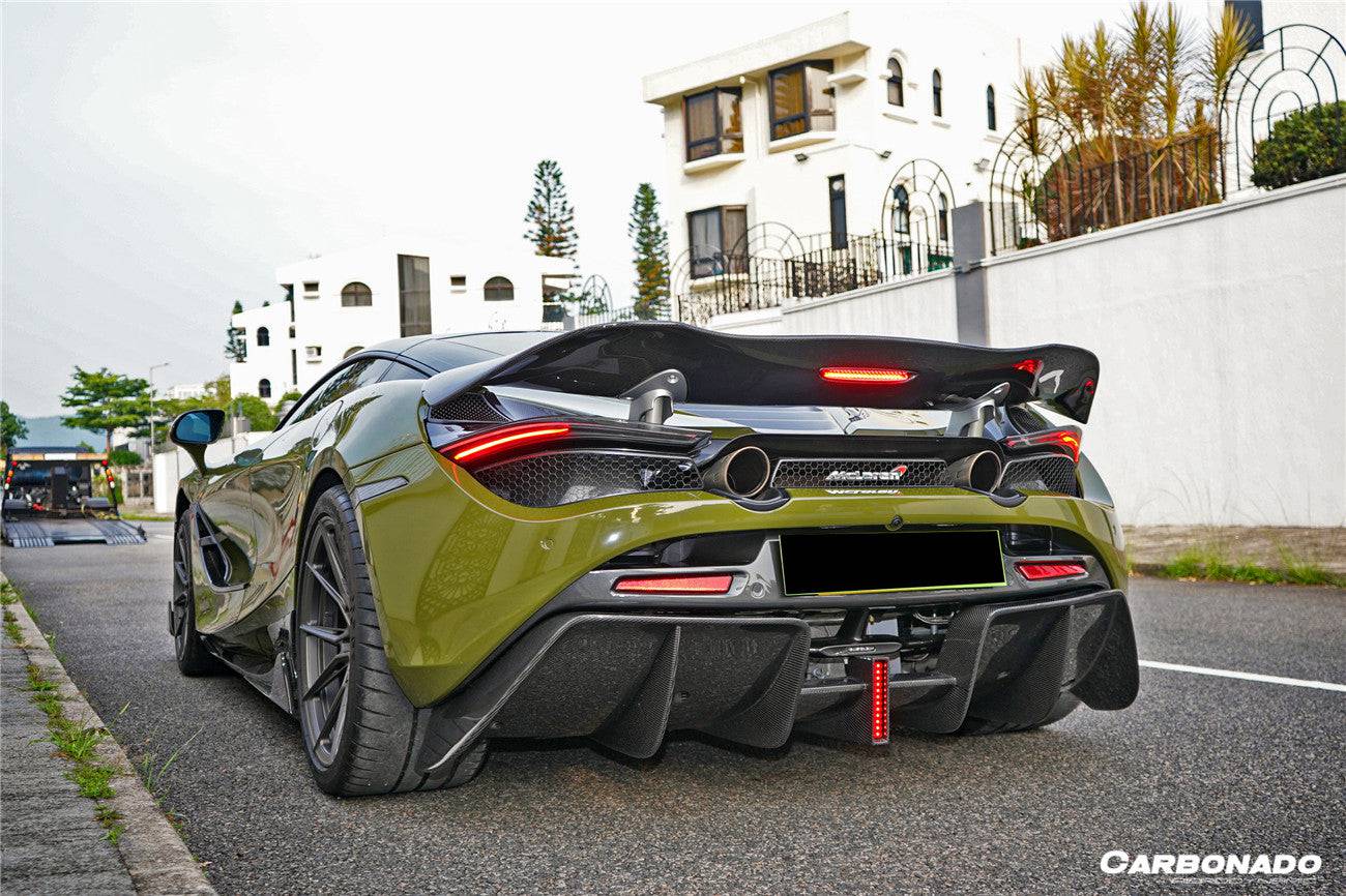 Alerón de maletero de fibra de carbono estilo McLaren 720S VRS Carbonado 2017-2022