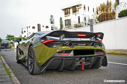 Alerón de maletero de fibra de carbono estilo McLaren 720S VRS Carbonado 2017-2022