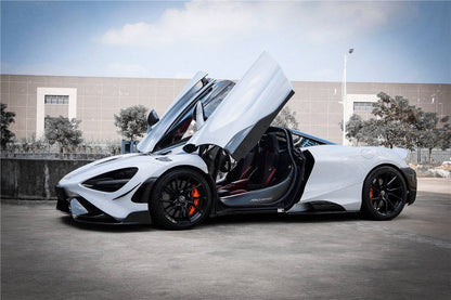 Faldones laterales de fibra de carbono estilo Carbonado para McLaren 720S 765LT (2017-2022)