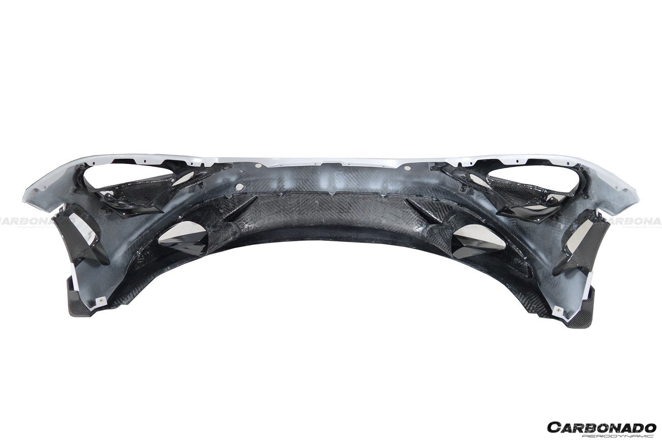 Carbonado 2017-2022 McLaren 720S 765LT-Style Dry Part Carbon Fiber Front Bumper