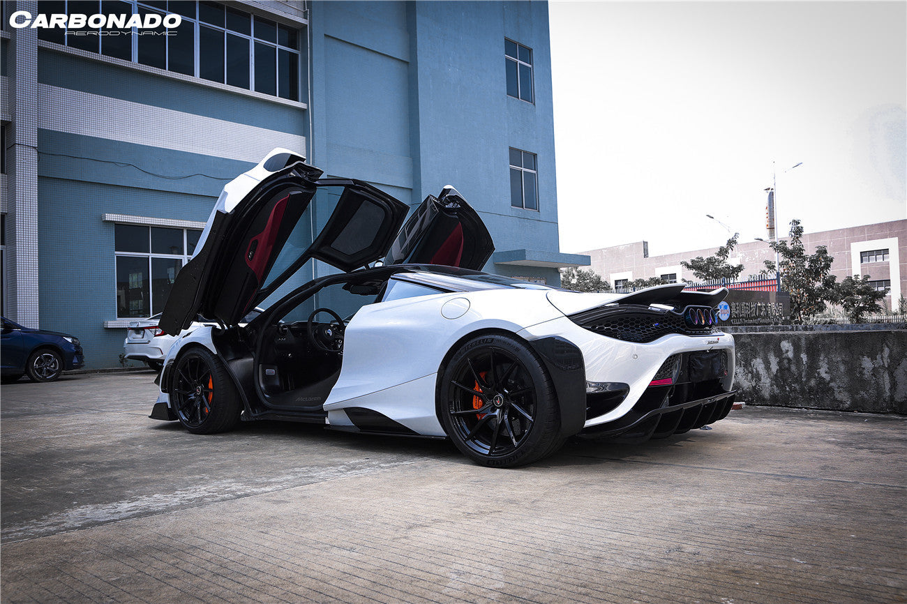 Faldones laterales de fibra de carbono estilo Carbonado para McLaren 720S 765LT (2017-2022)