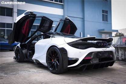Faldones laterales de fibra de carbono estilo Carbonado para McLaren 720S 765LT (2017-2022)