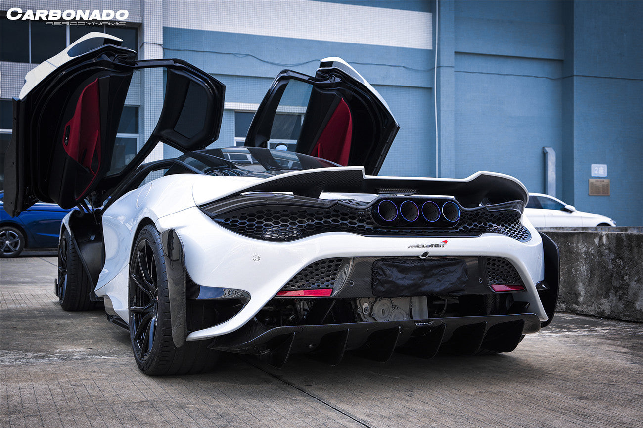 Carbonado 2017-2022 McLaren 720s 765LT-Style Rear Bumper and Wing