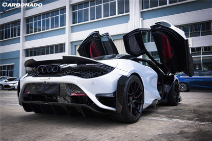 Carbonado 2017-2022 McLaren 720s 765LT-Style Rear Bumper and Wing