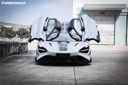 Carbonado 2017-2022 McLaren 720S 765LT-Style Dry Part Carbon Fiber Front Bumper