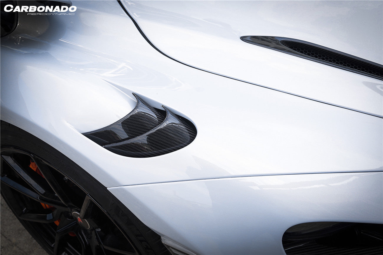 Carbonado 2017-2022 McLaren 720s Spider 765LT-Style Dry Part Carbon Fiber Front Fender