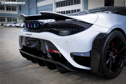 Carbonado 2017-2022 McLaren 720s 765LT-Style Rear Bumper and Wing
