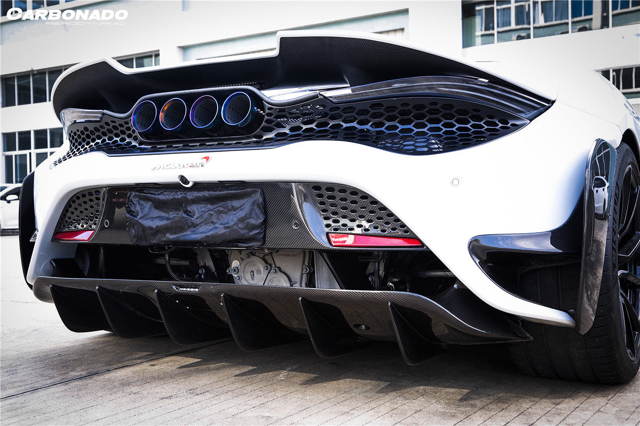Carbonado 2017-2022 McLaren 720s 765LT-Style Rear Bumper and Wing
