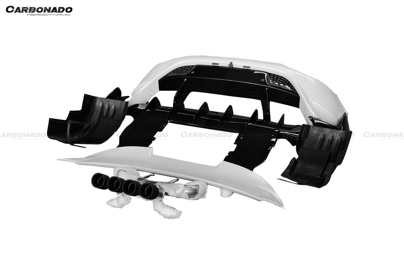 Carbonado 2017-2022 McLaren 720s 765LT-Style Rear Bumper and Wing
