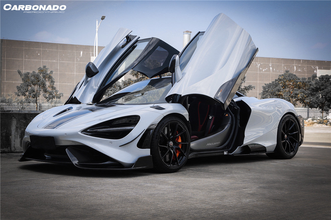 Faldones laterales de fibra de carbono estilo Carbonado para McLaren 720S 765LT (2017-2022)