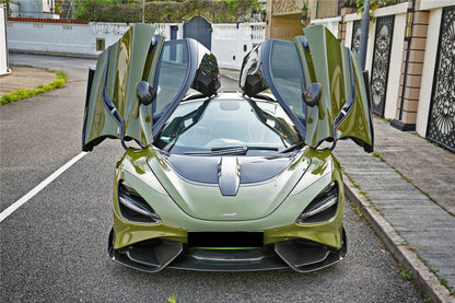 Carbonado 2017-2022 McLaren 720S 765LT-Style Dry Part Carbon Fiber Front Bumper