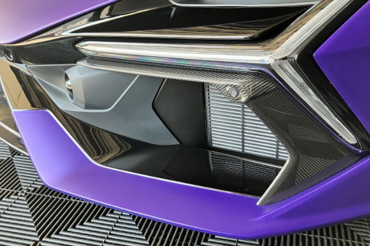 Carbonado OE Style Autoclave Fibra de Carbono Parachoques Delanteros Vant Canards | 2024-UP Lamborghini Revuelto