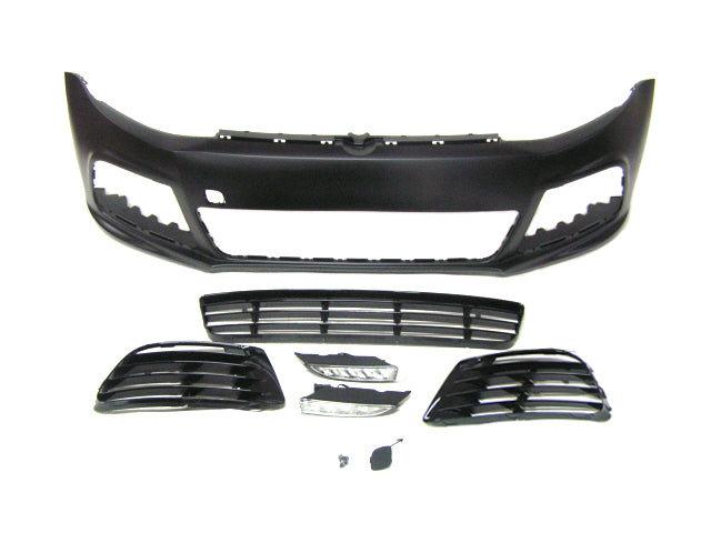 Parachoques delantero estilo R con luces de circulación diurna (DRL) para Volkswagen MK6 Jetta 2010-2014 de Innovative Motorsports