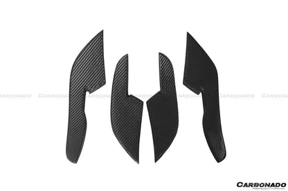 Carbonado 2015-2017 Audi RS7 BS Style Carbon Fiber Front Bumper Canards