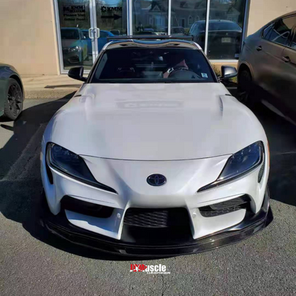 Borde frontal estilo VS de fibra de carbono Tanso de JDMuscle para Toyota Supra 2020+